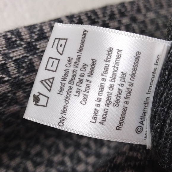 Icelandic Design Grey Fair Isle Wool Long Sleeve Full Zip Cardigan Sweater - Picture 8 of 15